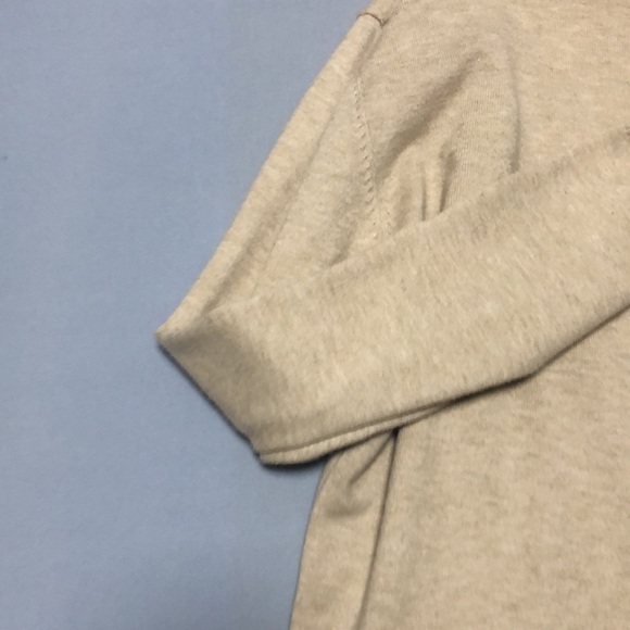 Men's coffee wool knitted fabric long-sleeved T-shirt - Picture 15 of 16